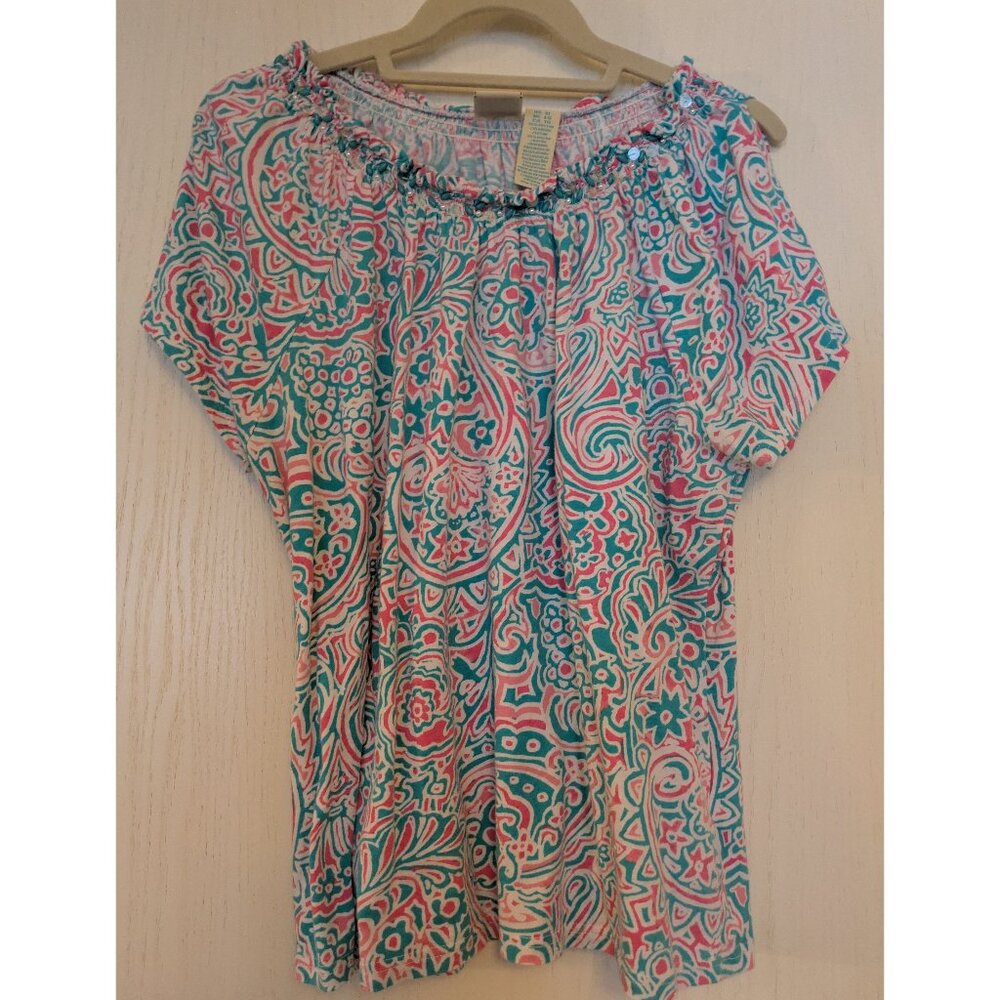 Caribbean Joe Island Supply Co. Tropical Top Size XL